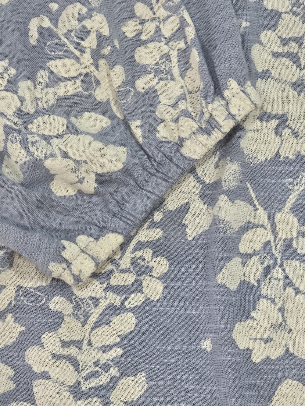 Lucky Brand Blue Floral Embroidered Split Neck Peasant Top Size 1X - Picture 9 of 14